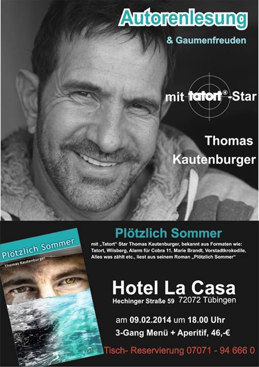 Event - Autorenlesung mit Thomas Kautenburger "Plötzlich Sommer" - La Casa ...